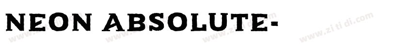 Neon Absolute字体转换 Neon Absolute字体转换